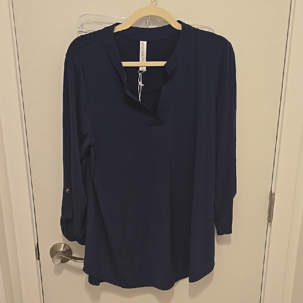 Navy Blue Women's Top